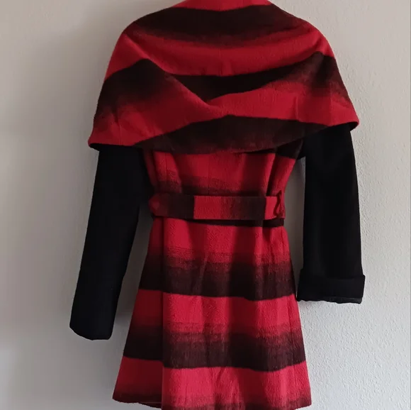 Wrap coat burnt orange - Picture 4 of 5